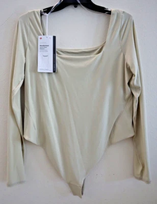 Body Lululemon Para Mujer Talla XL Mojave Tostado Maravilloso Nulu Cuello Cuadrado L/S $88 Foto 1 de 4