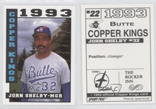 1993 Sport Pro Butte Copper Kings John Shelby #22