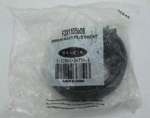 Belkin F3X1105b06 6-Feet Male/Female VGA and PS/2 KVM Cable Pro Kit - New - Picture 1 of 4