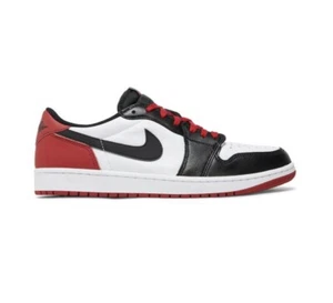 Brandneu Nike Air Jordan 1 Retro niedrige OG ""Schwarze Zehenpartie"" - Größe 9,5 - CZ0790-106 - Bild 1 von 5