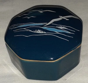 Otagiri "Das Meer" Schatulle Schatz Schmuck achteckig 3 1/4" - Bild 1 von 4