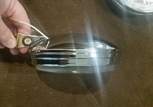 Pr Verre Vintage Rond Brouillard Feux BMW Ti Tii 2002 1600 Chrome Alfa Mini Fiat - Foto 1 di 7