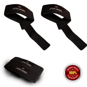 Fit Active Cinghie da Polso Imbottite per Sollevamento Pesi Sportive (Coppia) - Foto 1 di 4
