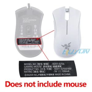 Weiße Maus Oberschale Abdeckung Dach für DeathAdder Essential kabelgebunden Gaming Maus - Bild 1 von 28