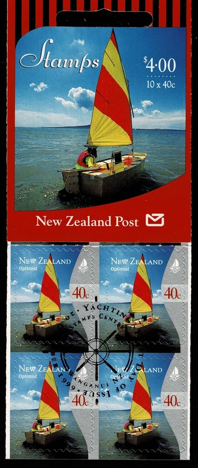 NEW ZEALAND - 1999 YACHTING BOOKLET - Sc#SB 100 - CTO - NZ 35 - Image 1 of 1