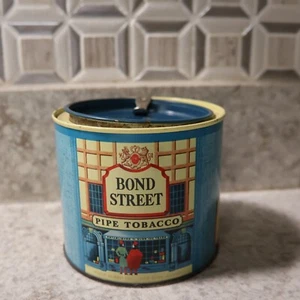 1930s- 1940sBond Street Pipe Tobacco Can 14oz - Phillip Morris - Very Nice Color - Picture 1 of 6