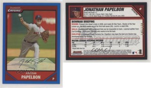 2007 Bowman Chrome Blue Refractor /150 Jonathan Papelbon #6