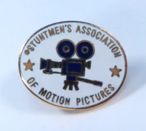 Vintage Hollywood Stuntmen’s Association of Motion Pictures Hat Lapel Pin - Picture 1 of 5