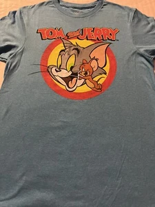 Tom and Jerry Sketchy Kids Youth T Shirt Licensed Cartoons Tee Carolina Blue - Picture 1 of 6
