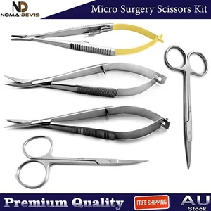 Surgical Castroviejo Suture Forceps Noyes Scissors Iris Gum Micro Surgery Shears - Picture 1 of 6