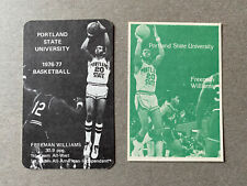 CBK 2 PORTLAND STATE ST College Basketball Schedules FREEMAN WILLIAMS 1976 1977