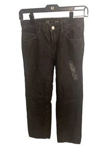 Gap Kids Straight Leg Adjustable Waist Size 12 Jeans - Black- New Without Tags - Picture 1 of 8