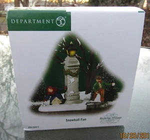 Department 56 The Dicken's Village 2006 #56.58812 bola de nieve diversión retirada sin usar - Imagen 1 de 1