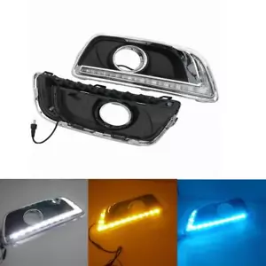 3 COLOR LED DRL FOR CHEVY MALIBU 2013 2014 DAYTIME RUNNING LIGHT FOG LAMP W TURN - Foto 1 di 11