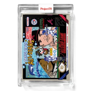 2021 TOPPS PROJECT 70 FREDDIE FREEMAN SUPER MARIO ALL STARS SNES ERMSY BRAVES! - Picture 1 of 1