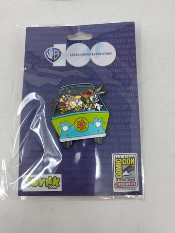 2023 SDCC WB 100 Looney Tunes Mystery Machine Pin Toynk Scooby Doo IN HAND Cover
