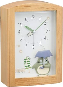 RHYTHM My Neighbor Totoro Alarm Clock Music Box Brown Totoro R752N 4RM752MN06 - Picture 1 of 5