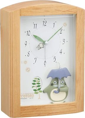 RHYTHM My Neighbor Totoro Alarm Clock Music Box Brown Totoro R752N 4RM752MN06 - Image 1 of 4