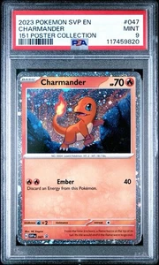 Pokemon 151 Poster Promos - Sequential Set Charmander, Squirtle, Bulbasaur PSA 9 - Picture 1 of 3