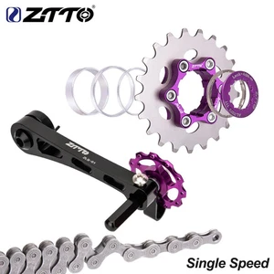 Bicicleta plegable MTB cadena de una sola velocidad 1x cadena rueda libre 1 velocidad polea ovalada - Imagen 1 de 41