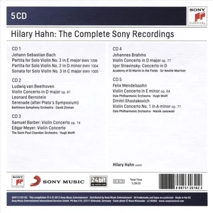HILARY HAHN HILARY HAHN: THE COMPLETE SONY RECORDINGS NEW CD - Picture 1 of 1