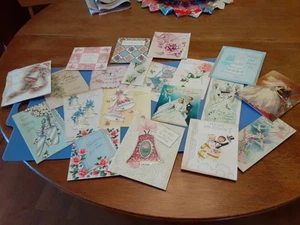 Vintage Wedding Greeting Cards Lot Of 20 Preowned - Picture 1 of 7