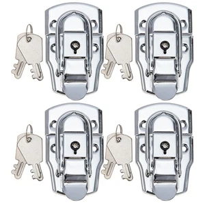 4 Sets Latch for Tool Box Truck Toolbox Lock Replacement Key Buckle - Foto 1 di 12