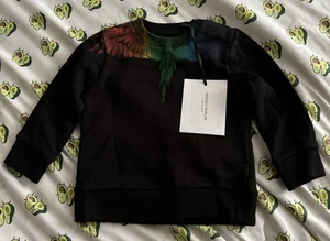 Marcelo Burlon Kids Of Milan Baby Pullover bunte Flügel schwarz 3 Monate - Bild 1 von 5