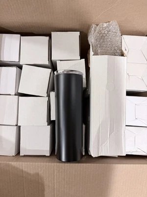 Lote De 20 Vasos Acero Inoxidable 20oz Negro  Foto 1 de 2