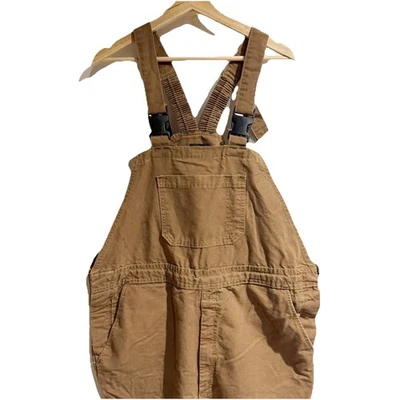 Bulwark Unlined FR Flame Resistant Brown Overalls Men Large - Image 1 of 3