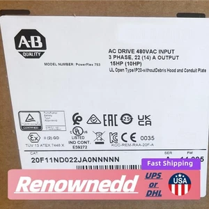 Allen Bradley 20F11ND022JA0NNNN PowerFlex 753 unità CA US tasse gratuite - Foto 1 di 4