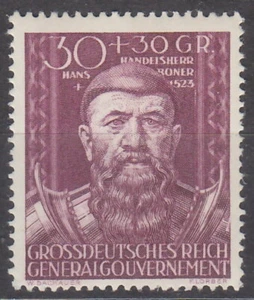 GENERALGOUVERNEMENT 1944 - ERROR DE PLACA Mi.: 122 II - **Nuevo correo** - Imagen 1 de 1