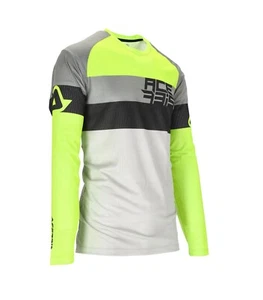 MAGLIA CROSS ENDURO ACERBIS MX J-WINDY THREE VENTED GRIGIO/VERDE TG.L - Picture 1 of 1
