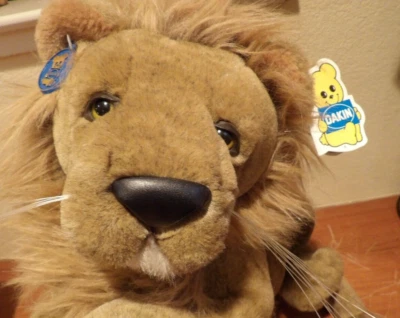 Vintage 1985 NEW Dakin MAGNIFICUS LION Plush RARE WITH TAGS BEAUTIFUL 23" LONG - Image 1 of 4