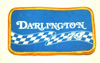 Vintage Darlington Motor Speedway Blue NASCAR Patch New NOS 1979 - Image 1 of 3