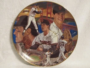 Sports Impressions 1989 Gold Edition Autographed Baseball Plate "Will Clark" - Picture 1 of 4