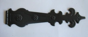 S/18 NOS Decorative Dummy Strap Hinges Rustic False Hinges BLACK Belwith - Picture 1 of 8