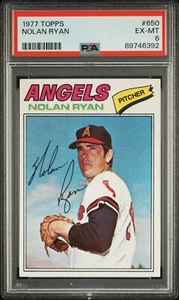 1977 Topps Nolan Ryan #650 PSA 6 EX-MT - Picture 1 of 2