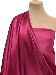 TELA DE TAFETÁN CATIÓNICO FUCSIA 022 FORMAL, NUPCIAL. DECORACIÓN DEL HOGAR, 1 YARDA - Imagen 1 de 8