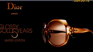 CHRISTIAN DIOR SUNGLASSES GLOSSY SOLID GOLD 18 Kt 🕶MASTERPIECE CHANEL PRADA NEW - Picture 1 of 23