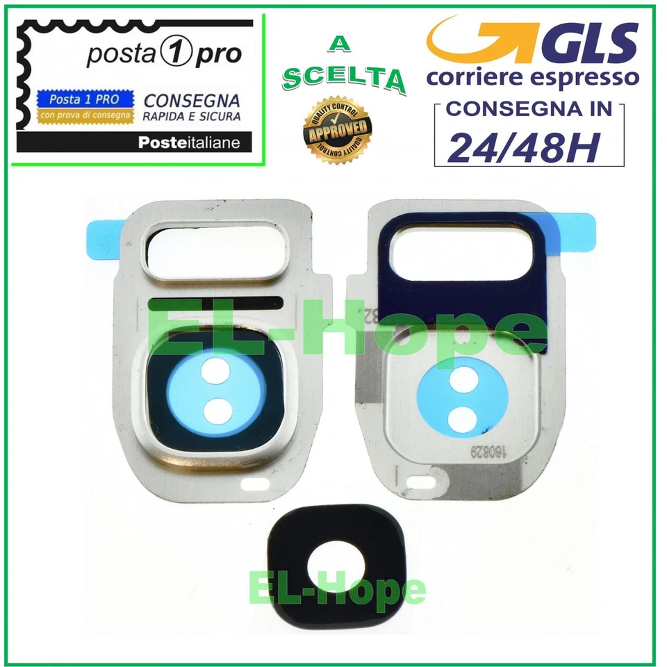 LENTE VETRO FOTOCAMERA VETRINO POSTERIORE PER SAMSUNG GALAXY S7 SM-G930 F SILVER - Immagine 1 di 1