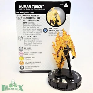 Heroclix Fantastic Four: Future Foundation Set Antorcha Humana #040 ¡Figura rara con tarjeta! - Imagen 1 de 1