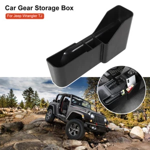 Gear Shift Side Storage Box Phone Card Holder for Jeep Wrangler TJ 1997-2006 - Foto 1 di 9