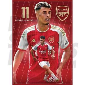 Arsenal FC Martinelli 23/24 Action Poster OFFICIALLY LICENSED PRODUCT A4 A3 A2