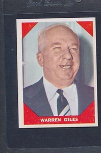 1960 Fleer Baseball Greats #073 Warren Giles NM *406 - Bild 1 von 1