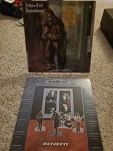 Jethro Tull - 2 Vinyl Lot. Aqualung And Benefit. Original Vintage. VG - Picture 1 of 17