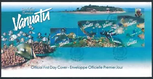 2003 VANUATU SNORKELLER'S PARADISE FIRST DAY COVER FDC STAMPS - Picture 1 of 2