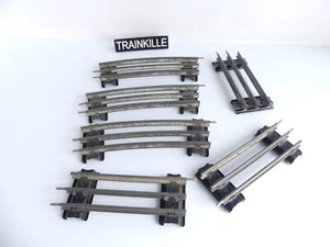 HORNBY SPUR O / 6 SCHIENEN OHNE HINTERE 3 HALBKURVEN + 3 HALBGERADE - Bild 1 von 2