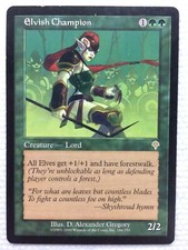 MTG 1x Elvish Champion Invasion Modern Magic the Gathering Card x1 LP