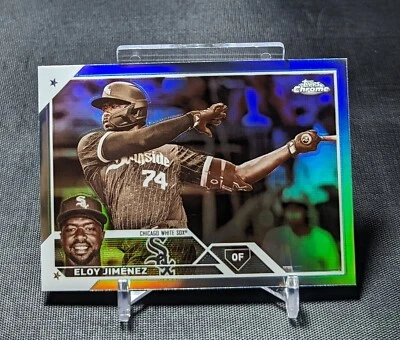 Eloy Jimenez Sepia Refractor 2023 Topps Chrome Baseball #34 Chicago White Sox - Image 1 of 2